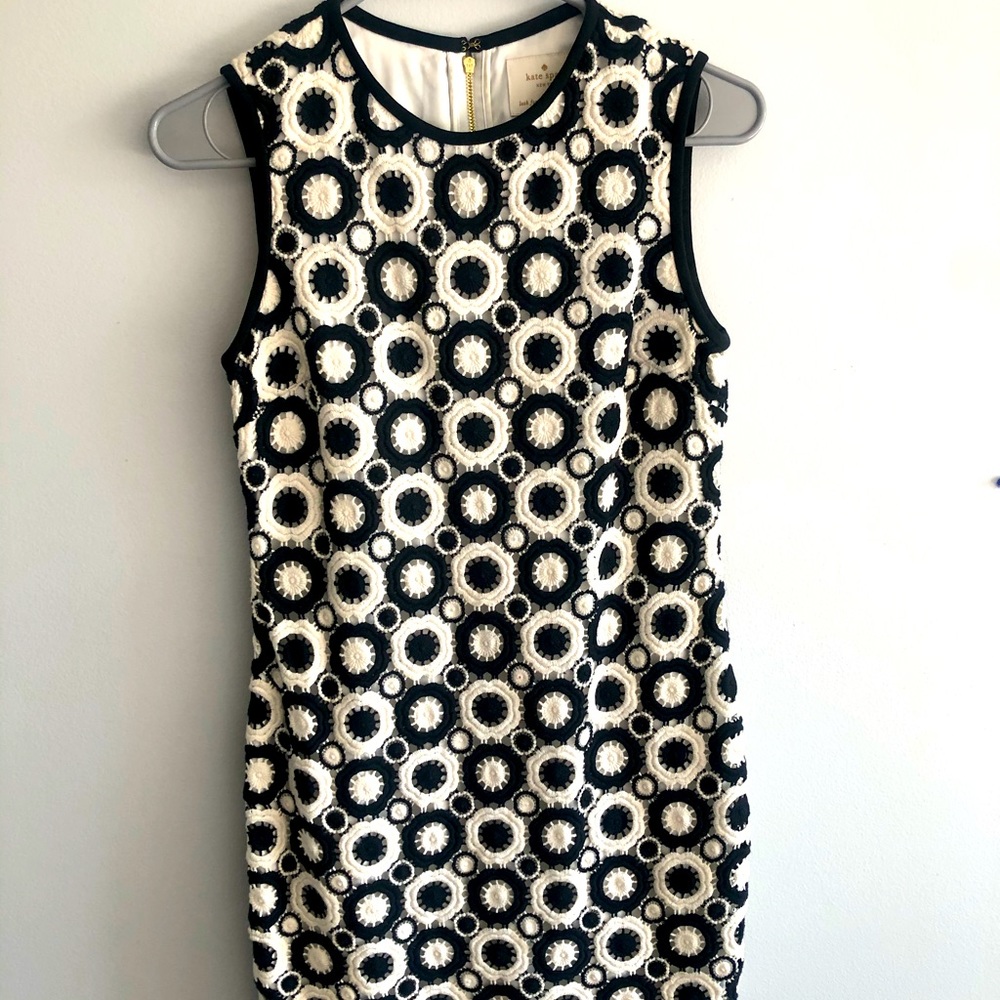 Kate Spade Black and White Shift Dress